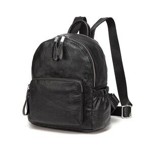 4339 Backpack, Mini Backpack PU Leather Waterproof Fashion Small Casual
